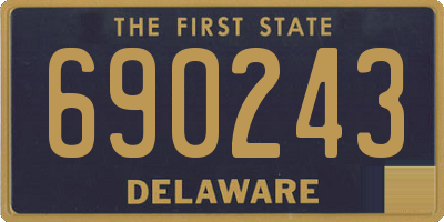 DE license plate 690243