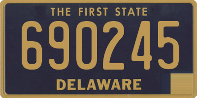 DE license plate 690245