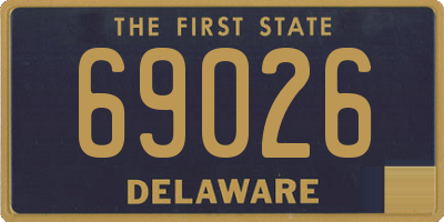 DE license plate 69026