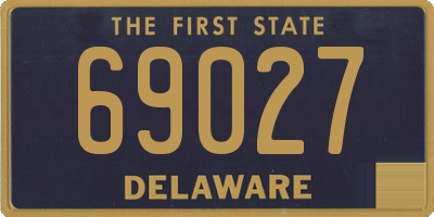 DE license plate 69027