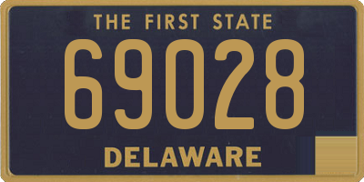 DE license plate 69028