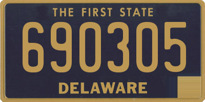 DE license plate 690305