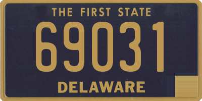 DE license plate 69031