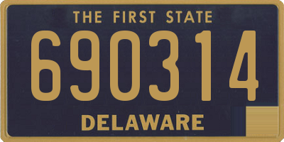 DE license plate 690314