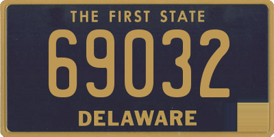 DE license plate 69032