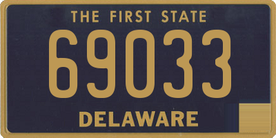 DE license plate 69033