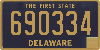 DE license plate 690334