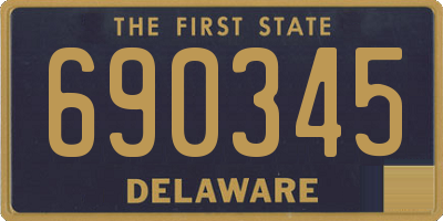 DE license plate 690345