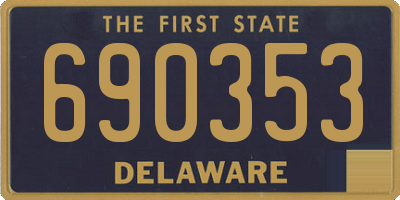 DE license plate 690353
