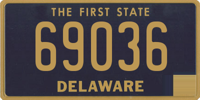 DE license plate 69036