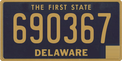 DE license plate 690367