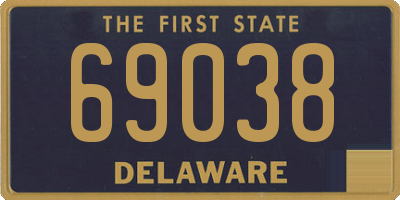 DE license plate 69038