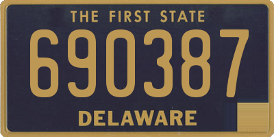 DE license plate 690387