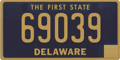 DE license plate 69039
