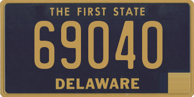 DE license plate 69040