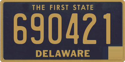 DE license plate 690421