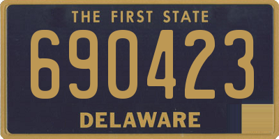 DE license plate 690423