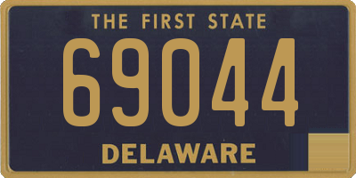 DE license plate 69044