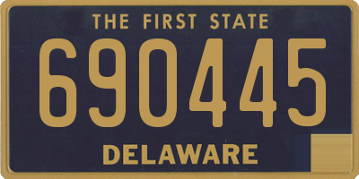 DE license plate 690445