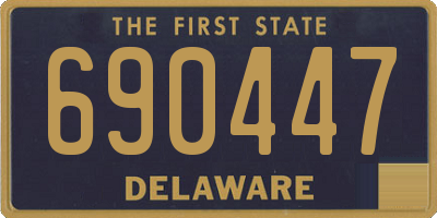 DE license plate 690447