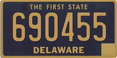 DE license plate 690455