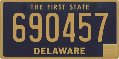 DE license plate 690457