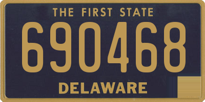 DE license plate 690468