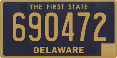 DE license plate 690472