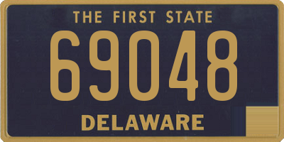 DE license plate 69048