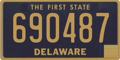 DE license plate 690487