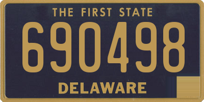 DE license plate 690498