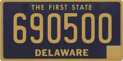 DE license plate 690500