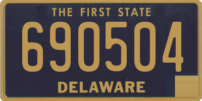DE license plate 690504