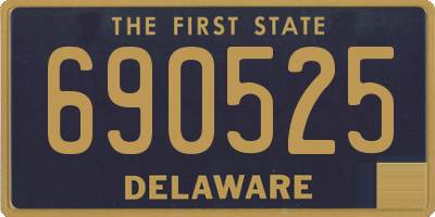 DE license plate 690525