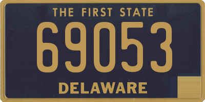 DE license plate 69053