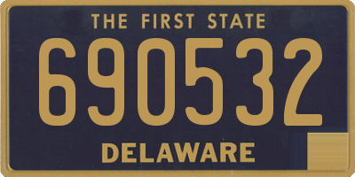 DE license plate 690532