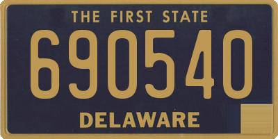DE license plate 690540