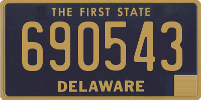 DE license plate 690543