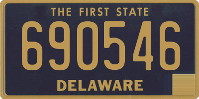 DE license plate 690546