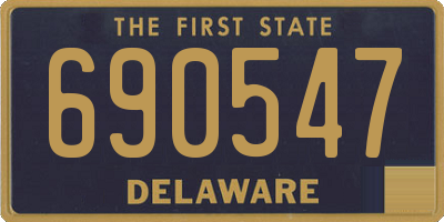 DE license plate 690547