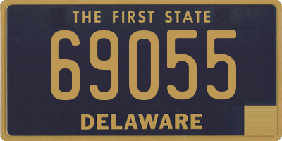 DE license plate 69055