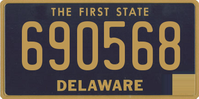 DE license plate 690568