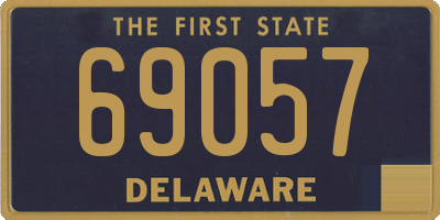 DE license plate 69057