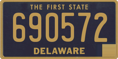 DE license plate 690572