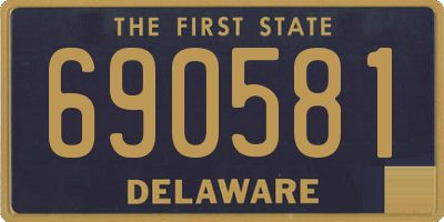 DE license plate 690581