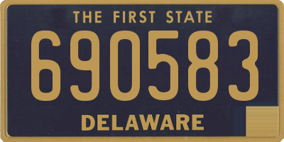 DE license plate 690583