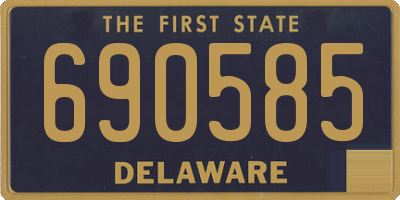 DE license plate 690585