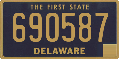 DE license plate 690587
