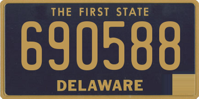 DE license plate 690588