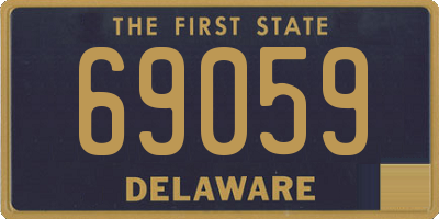 DE license plate 69059
